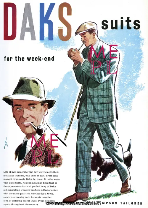 : Daks advertisement, 1951 : Daks advertisement, 1951