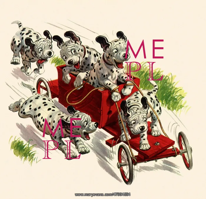 : Dalmatians Ride Cart : Dalmatians Ride Cart
