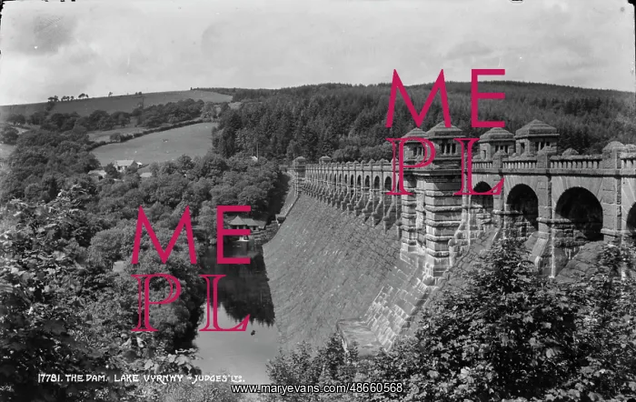 : The Dam at Lake Vyrnwy : The Dam at Lake Vyrnwy