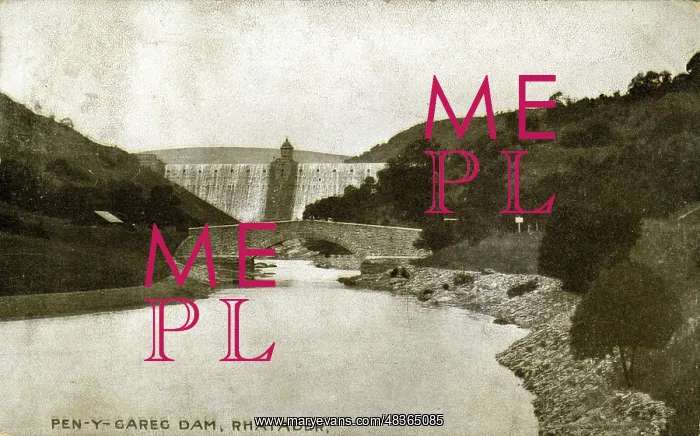 : The Dam, Pen-y-Carreg, Powys : The Dam, Pen-y-Carreg, Powys