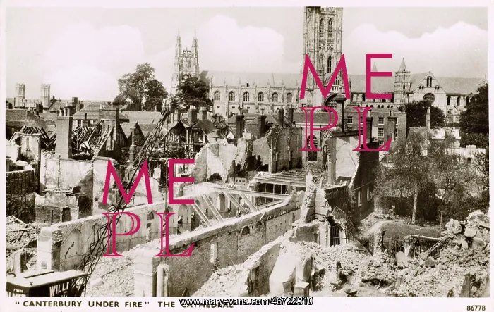 : Damage to Canterbury during WW2 - Baedeker Blitz : Damage to Canterbury during WW2 - Baedeker Blitz
