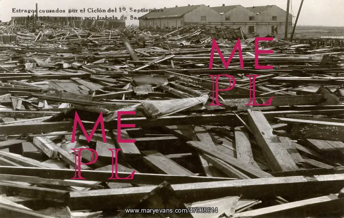 : Damage from cyclone, Isabela de Sagua, Cuba : Damage from cyclone, Isabela de Sagua, Cuba