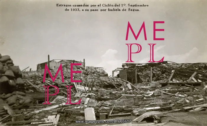 : Damage from cyclone, Isabela de Sagua, Cuba : Damage from cyclone, Isabela de Sagua, Cuba