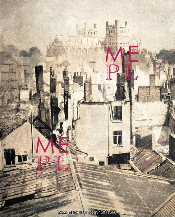 : Damage to Exeter during WW2 - Baedeker Blitz : Damage to Exeter during WW2 - Baedeker Blitz