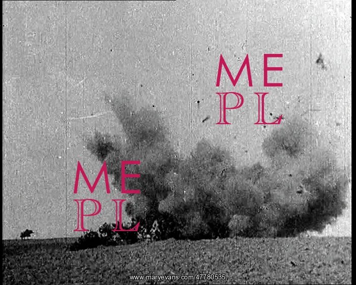  : A Damaged German Biplane Crashing Into the
