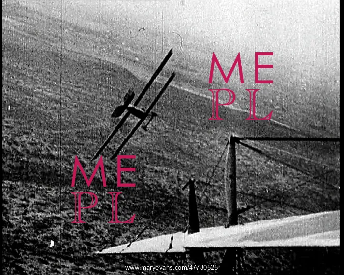 : A Damaged German Biplane Plummeting Towards the Ground : A Damaged German Biplane Plummeting Towards the Ground