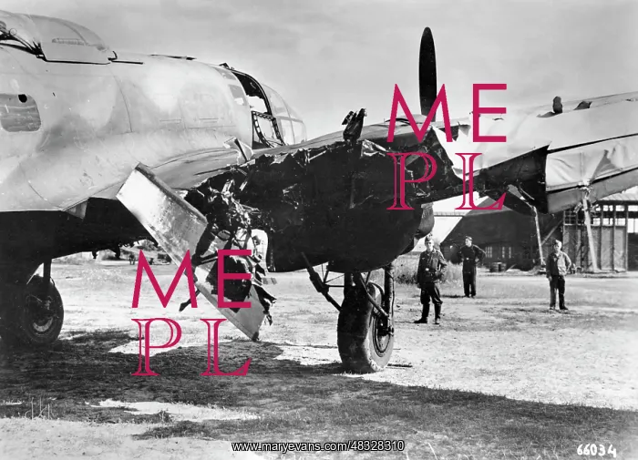 : Damaged German fighter plane - the Eastern Front, 1941 : Damaged German fighter plane - the Eastern Front, 1941