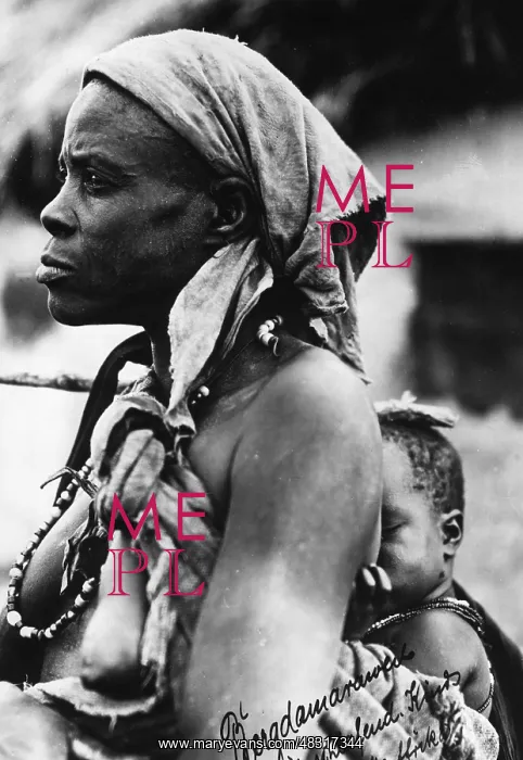 : Damara woman with child : Damara woman with child