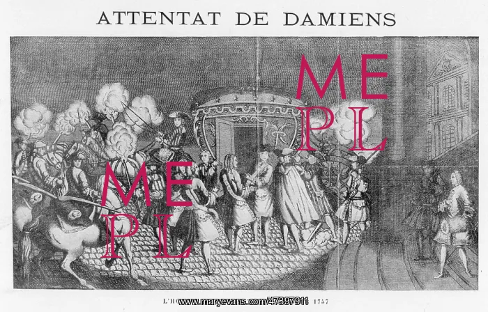 : DAMIENS ATTACKS LOUIS XV : DAMIENS ATTACKS LOUIS XV