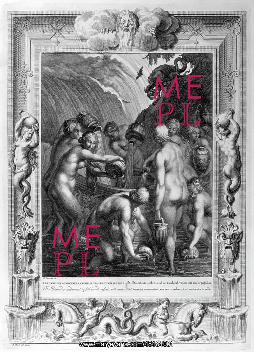: The Danae. Engraving depicting Jason and the Argonuats : The Danae. Engraving depicting Jason and the Argonuats
