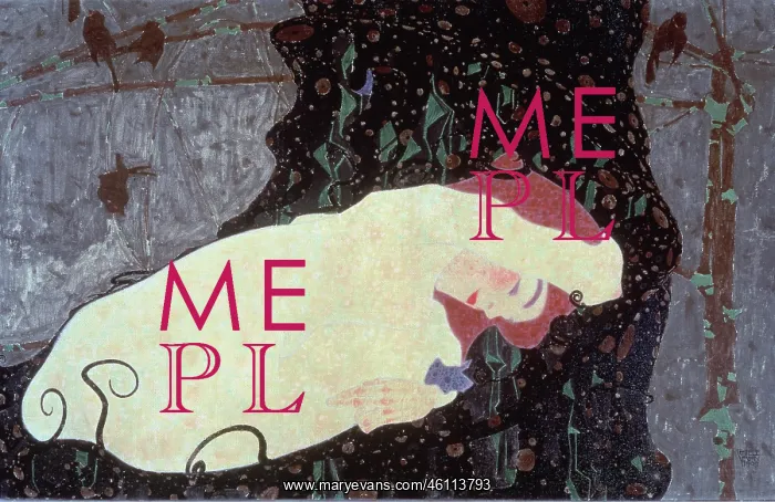 : Danae. Painting by Egon Schiele. 1909. Oil / Metallic pain : Danae. Painting by Egon Schiele. 1909. Oil / Metallic pain