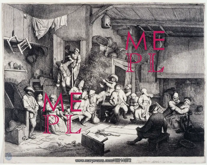 : The dance in the cabaret, by Adriaen van Ostade : The dance in the cabaret, by Adriaen van Ostade
