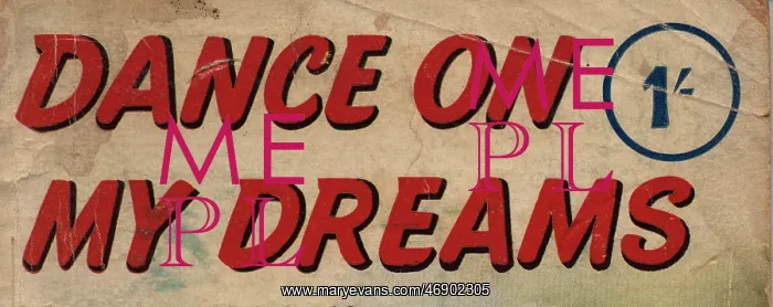 : Dance of My Dreams - font and text : Dance of My Dreams - font and text