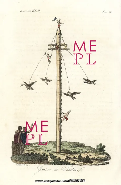 : Dance of the Flyers or Pole Flying, Mexico : Dance of the Flyers or Pole Flying, Mexico