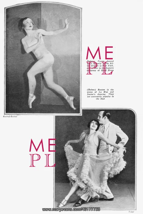 : The dancer Dolores Farris and the dancing team : The dancer Dolores Farris and the dancing team
