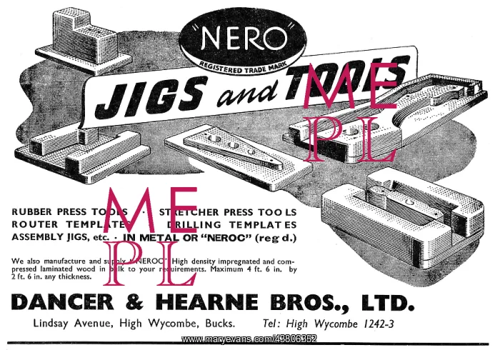 : Dancer & Hearne Jigs, Tools & Presses : Dancer & Hearne Jigs, Tools & Presses