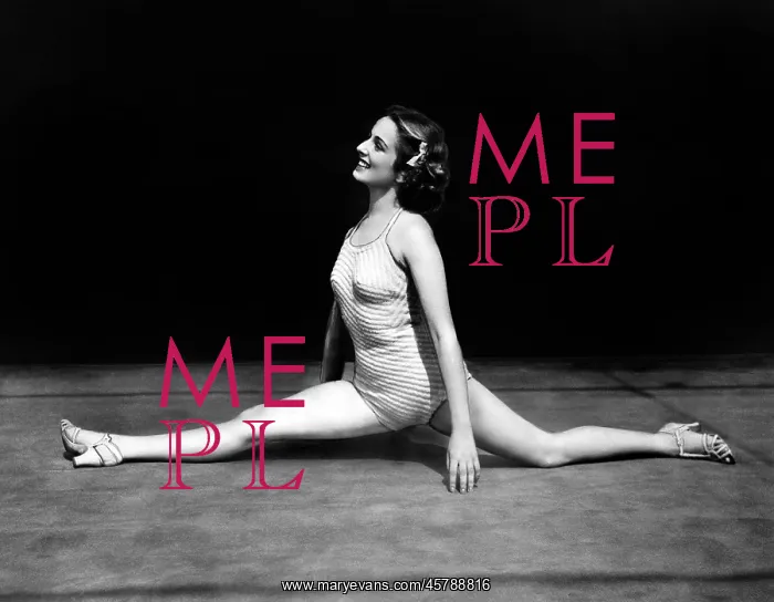 : Dancer performing a split : Dancer performing a split