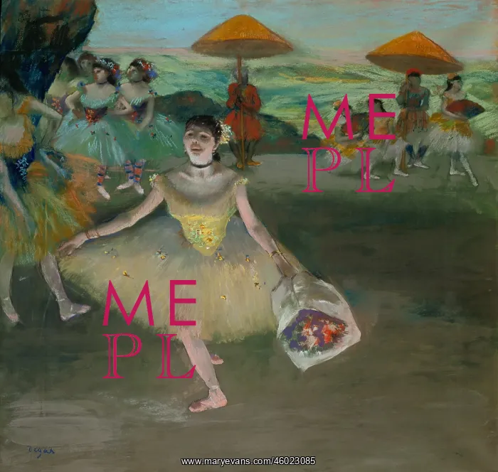 : Dancer on stage, by Degas : Dancer on stage, by Degas