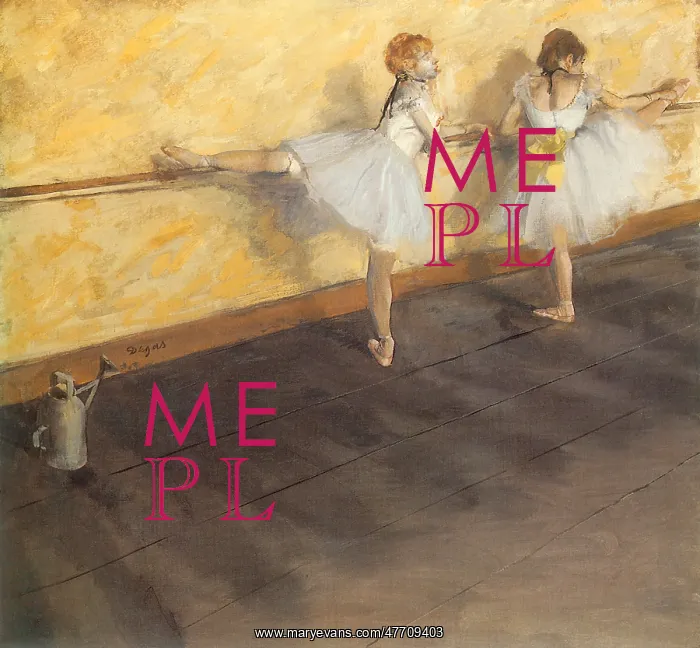  : Dancers Practising at the Bar, by Degas
