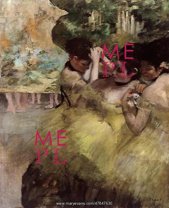 : Dancers Preparing For the Ballet, by Degas : Dancers Preparing For the Ballet, by Degas