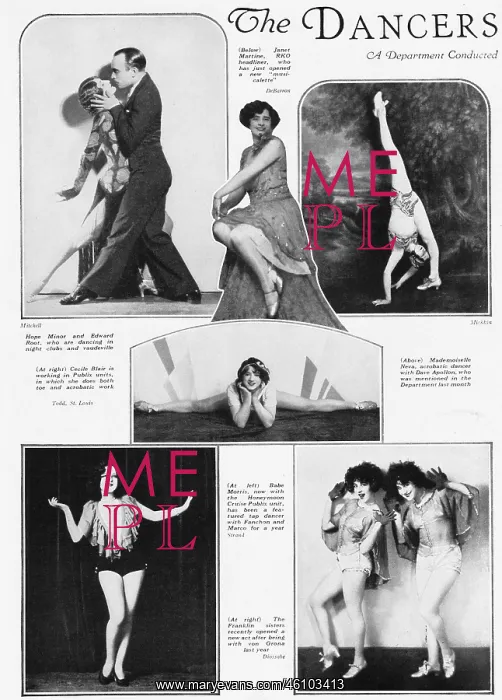 : The dancers of Variety in 1929 : The dancers of Variety in 1929