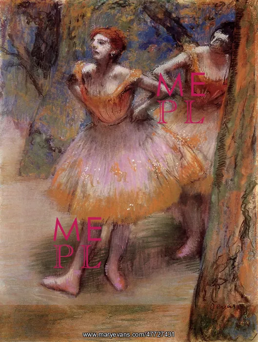  : Dancers Wait in Wings, by Degas