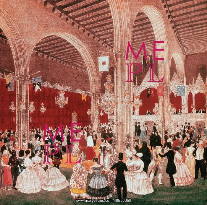 : Dancing in the building of the Lonja of Barcelona, 1826. By : Dancing in the building of the Lonja of Barcelona, 1826. By