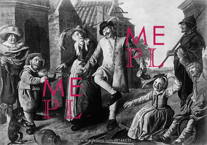 : Dancing Couple from the 17th Century : Dancing Couple from the 17th Century