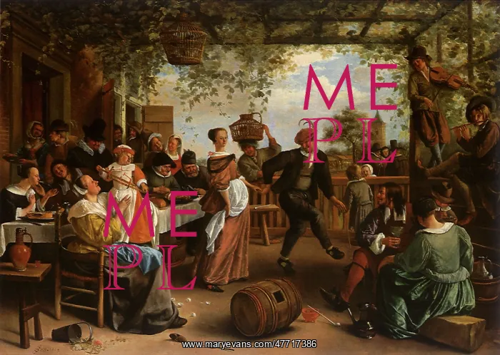 : Dancing Couple, by Jan Steen : Dancing Couple, by Jan Steen