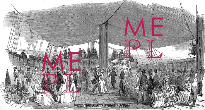 : Dancing on the deck of the ship Randolph, 1850 : Dancing on the deck of the ship Randolph, 1850