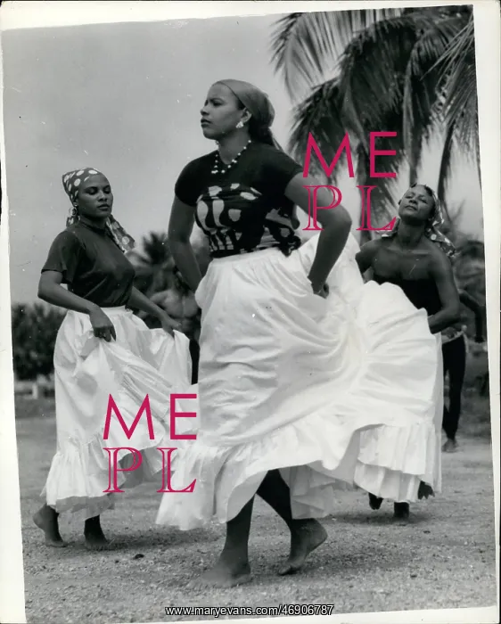 : Dancing display for Princess Margaret, Trinidad : Dancing display for Princess Margaret, Trinidad