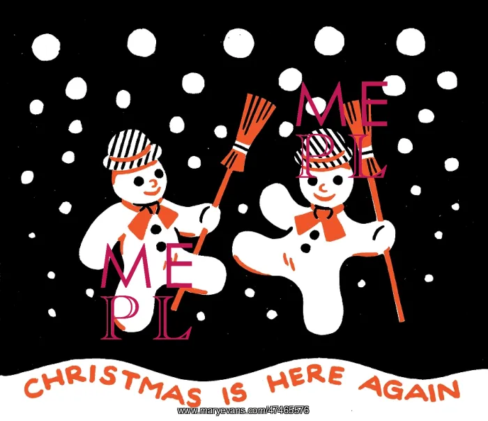 : Dancing Snowmen ? holding brooms : Dancing Snowmen ? holding brooms
