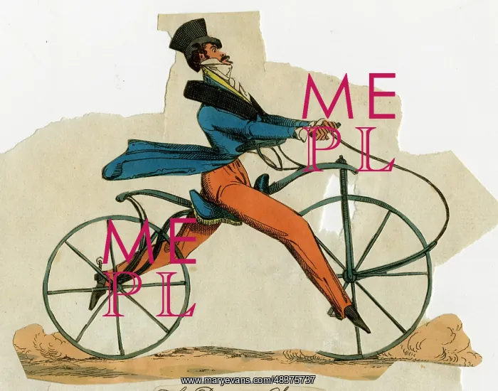  : The Dandy Charger - man on a boneshaker bicycle