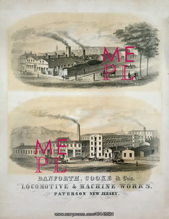 : Danforth, Cooke & C.'s Locomotive & machine works. Paterson : Danforth, Cooke & C.'s Locomotive & machine works. Paterson