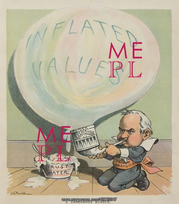 : A DANGEROUS BUBBLE 1902 cartoon depicting ? : A DANGEROUS BUBBLE 1902 cartoon depicting ?