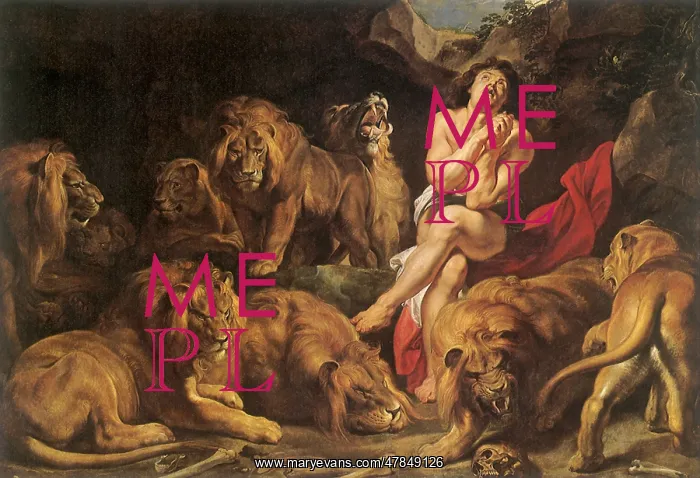  : Daniel in the Lions Den, by Rubens