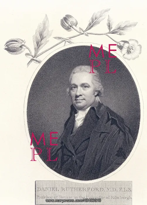 : Daniel Rutherford (1749-1819) Scottish physician : Daniel Rutherford (1749-1819) Scottish physician