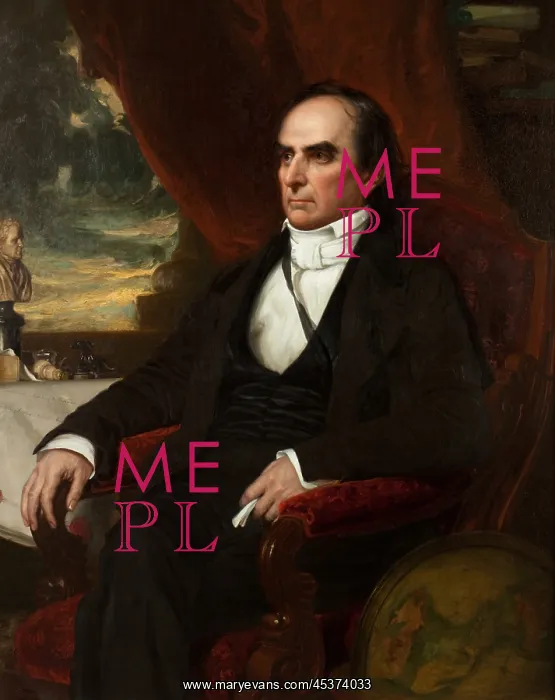 : Daniel Webster, 1848 portrait by George Peter : Daniel Webster, 1848 portrait by George Peter