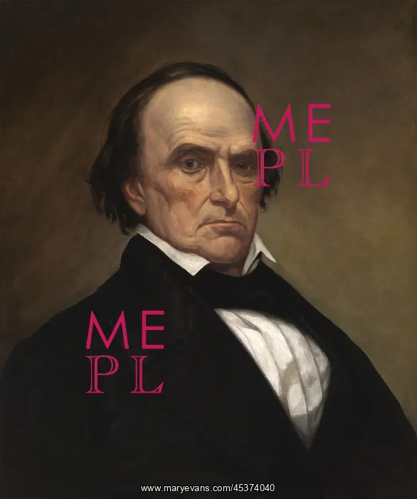 : Daniel Webster in painting by Samuel B. Foster : Daniel Webster in painting by Samuel B. Foster