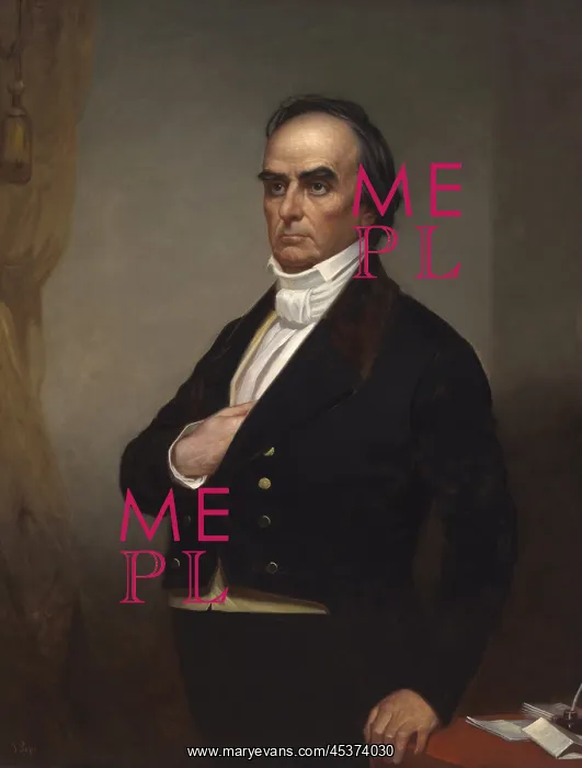 : Daniel Webster, posthumous portrait of 1861 : Daniel Webster, posthumous portrait of 1861