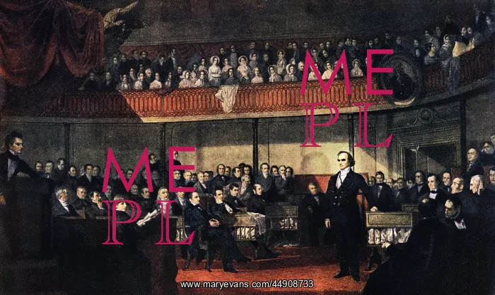 : Daniel Webster Replying to Senator Robert Hayne Delivering : Daniel Webster Replying to Senator Robert Hayne Delivering
