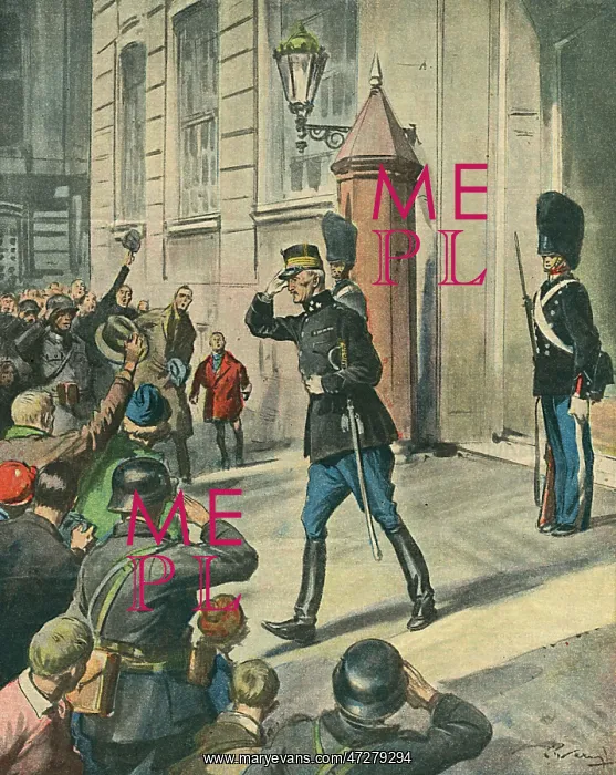 : DANISH KING WALKS 1940 : DANISH KING WALKS 1940