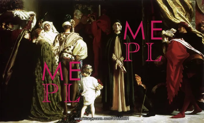  : Dante Exiled, by Leighton