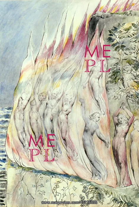 : Dante at the Moment of Entering the Fire, by William Blake : Dante at the Moment of Entering the Fire, by William Blake
