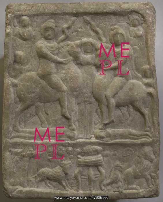 : The Danube horsemen. Votive tablet. Marble. 2nd-3rd : The Danube horsemen. Votive tablet. Marble. 2nd-3rd