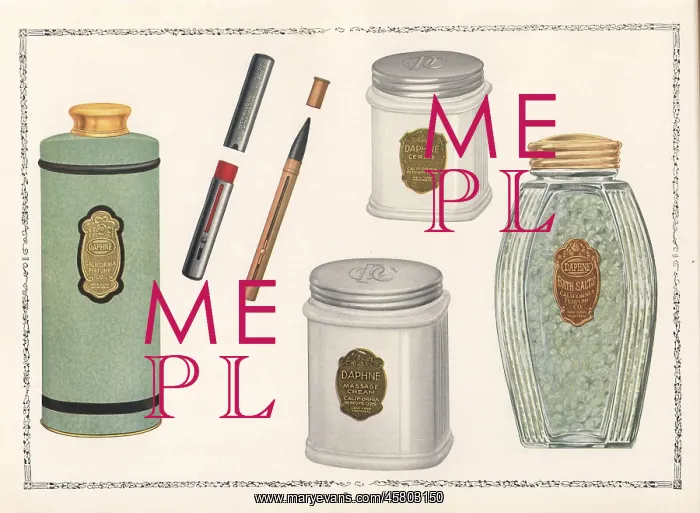 : Daphne brand cosmetics from CPC, 1927 : Daphne brand cosmetics from CPC, 1927