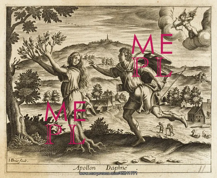 : Daphne Flees Apollo : Daphne Flees Apollo