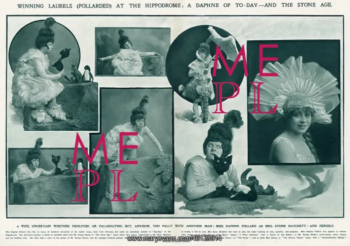 : Daphne Pollard as Mrs Stone Hatchett, Zig-Zag, Hippodrome : Daphne Pollard as Mrs Stone Hatchett, Zig-Zag, Hippodrome