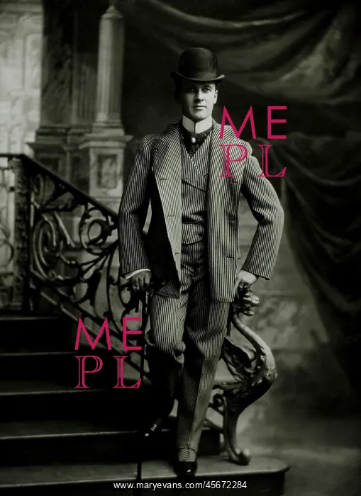: Dapper Man in Bowler Hat With Cane : Dapper Man in Bowler Hat With Cane