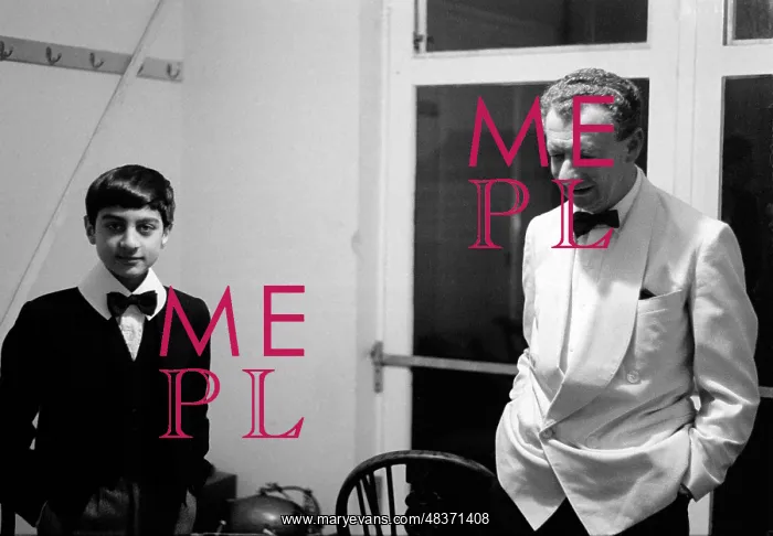 : Darien Angadi with Benjamin Britten : Darien Angadi with Benjamin Britten